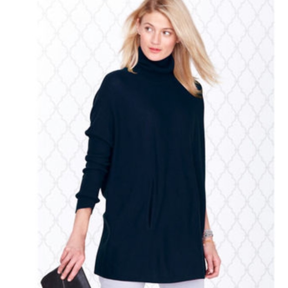 Garnet Hill Oversized Turtleneck Sweater